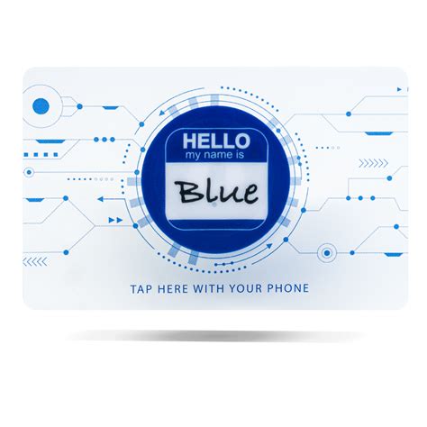 nfc clear blue social media card|Blue Smart Card .